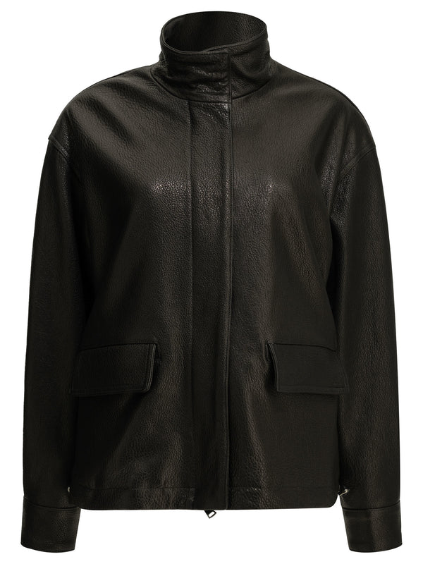 Nappa Leather Jacket Brown
