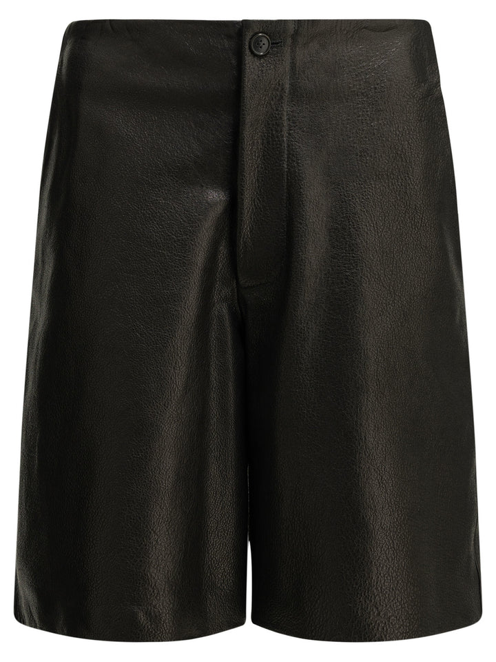Semper Formal Leather Shorts - Nero | c537cf5d89ef595e3a78ee793259805c770b9c47