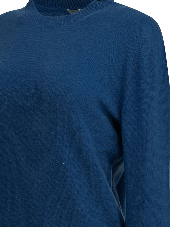 Semper Cashmere Crew-Neck Sweater Knitwear - Blu | a338f1ac881088479a6705ba0fdf0e16509acb94