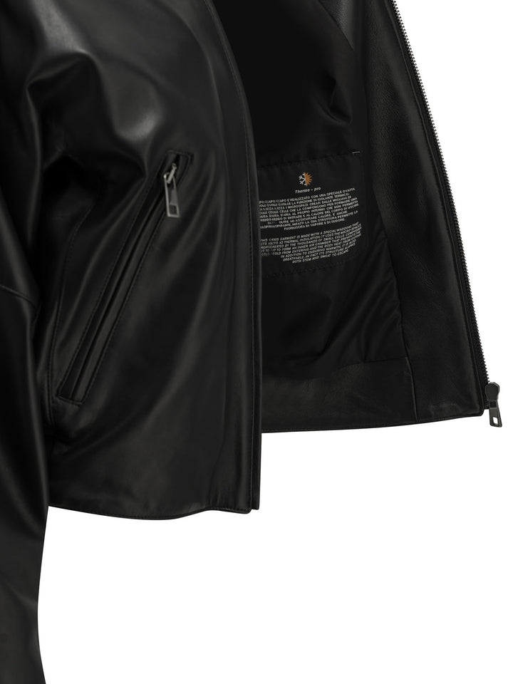 Semper Nappa Leather Jacket Jackets and Coats - Nero | e44cee370758dee77f0a9f51a85412fb1dbd6978