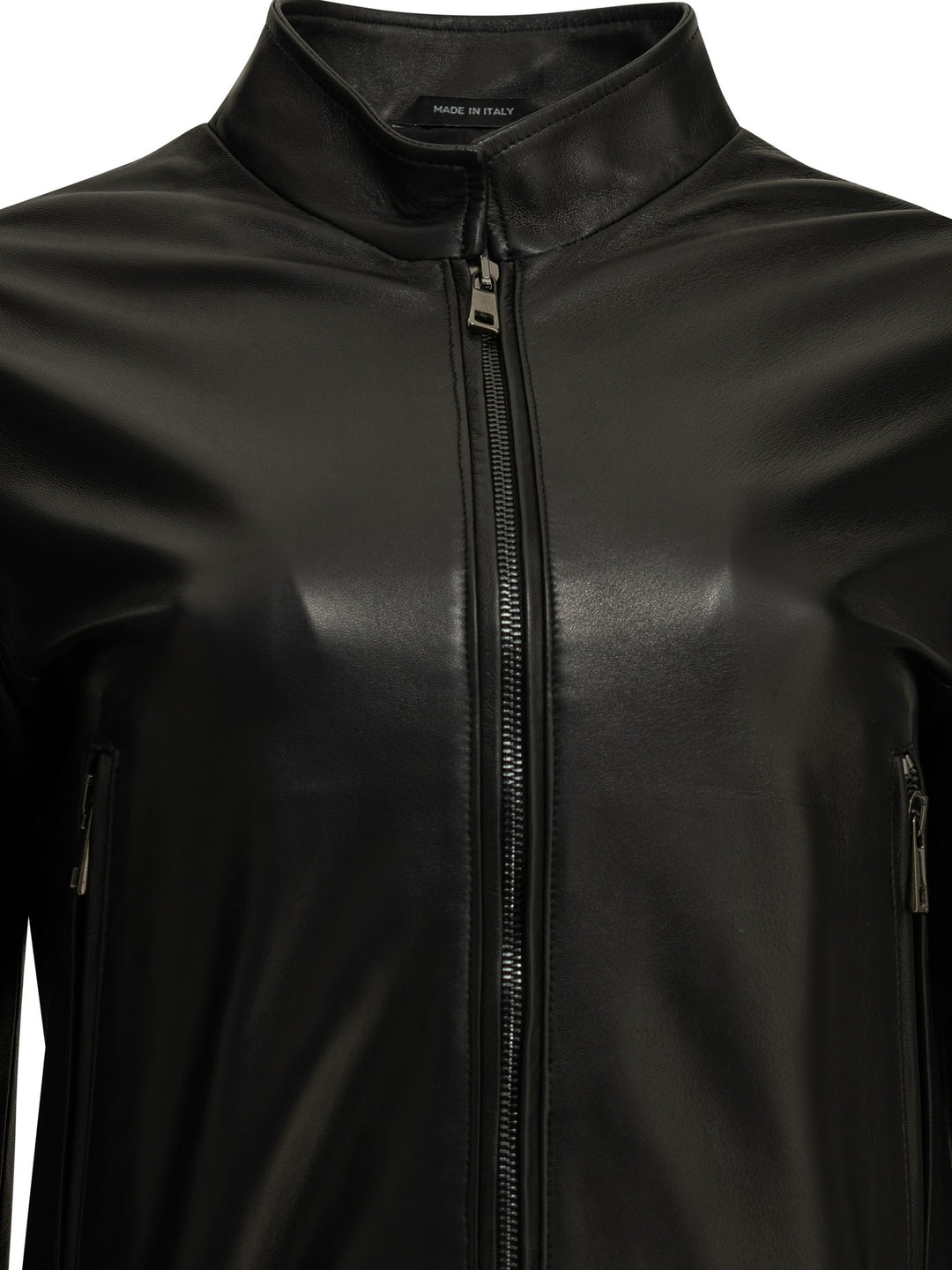 Semper Leather Jacket Jackets and Coats - Nero | 05fc8e0c97837d774833672cb8e3b38e936a924e