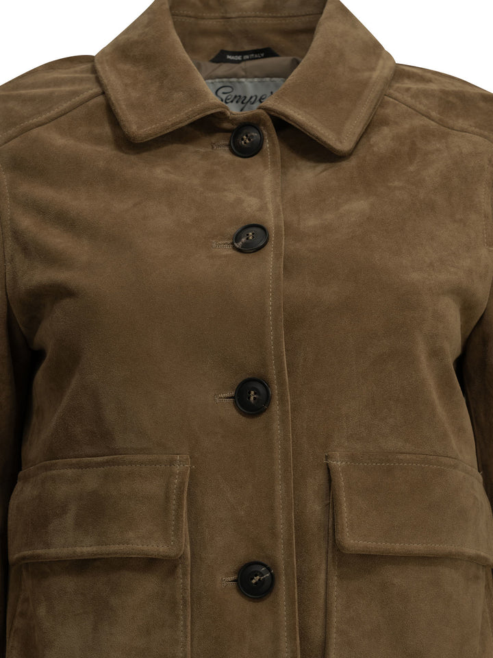Semper Suede Jacket Jackets and Coats - Marrone | 70fd010b34ecf42eeae020aec03791081670ac9d