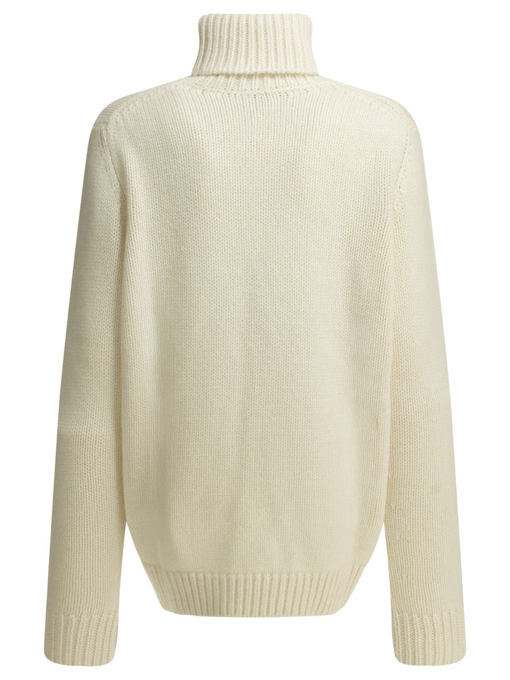 Semper Cashmere Turtleneck Sweater Knitwear - Bianco | a8f8b0368c3b42e3f955785716566dd2ce5d04b2