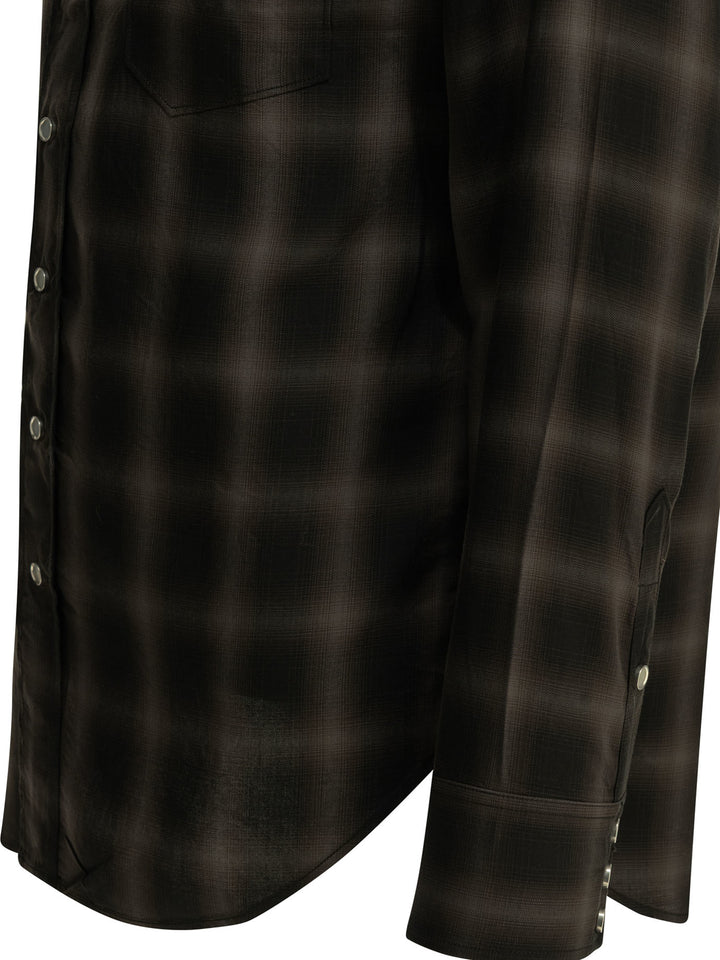 Sugar Cane Casual Plaid Shirt Shirts - Marrone | 12f04d759d27dedeeb26cba8ab707e022beac9ff