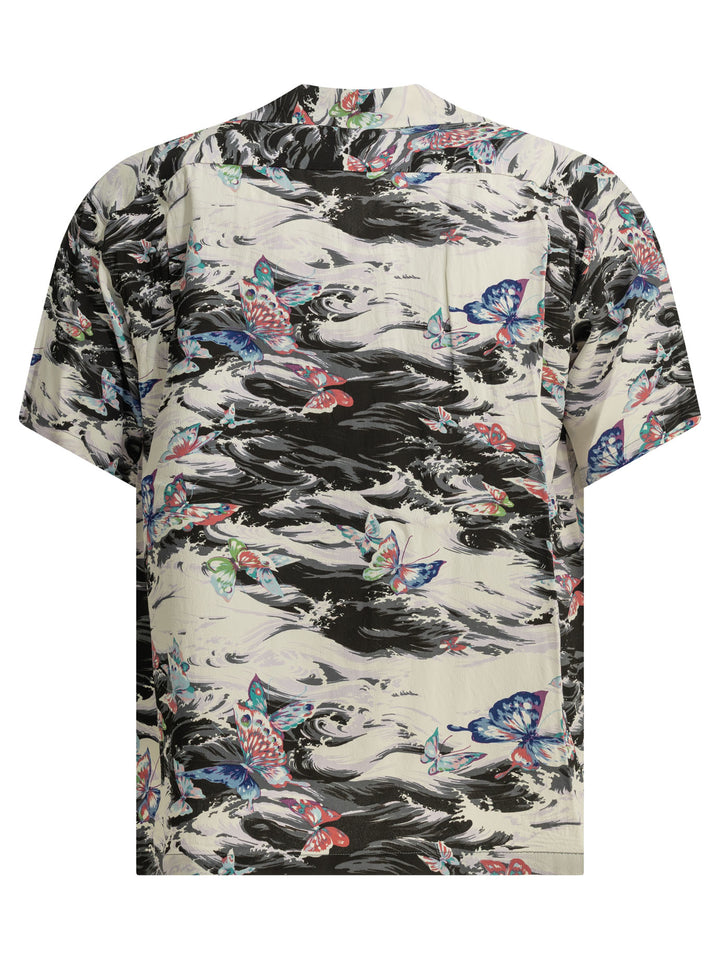 Sun Surf Butterfly Splash Shirts - Nero | b1fb07edf5f52e6140997afca61b53bb801afb4a