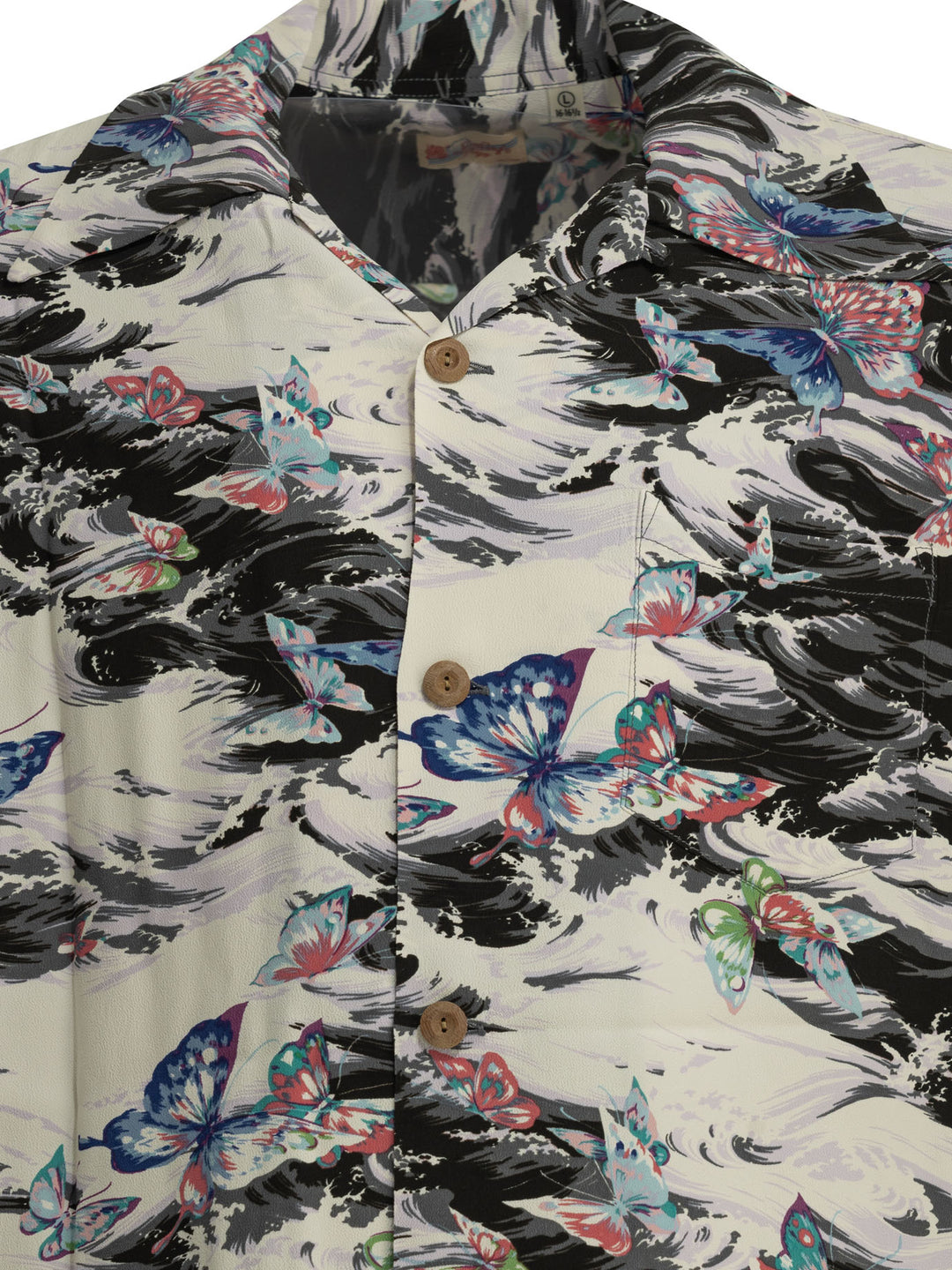 Sun Surf Butterfly Splash Shirts - Nero | 7573c1e9ac3610032d88f9f768863149f285de8a