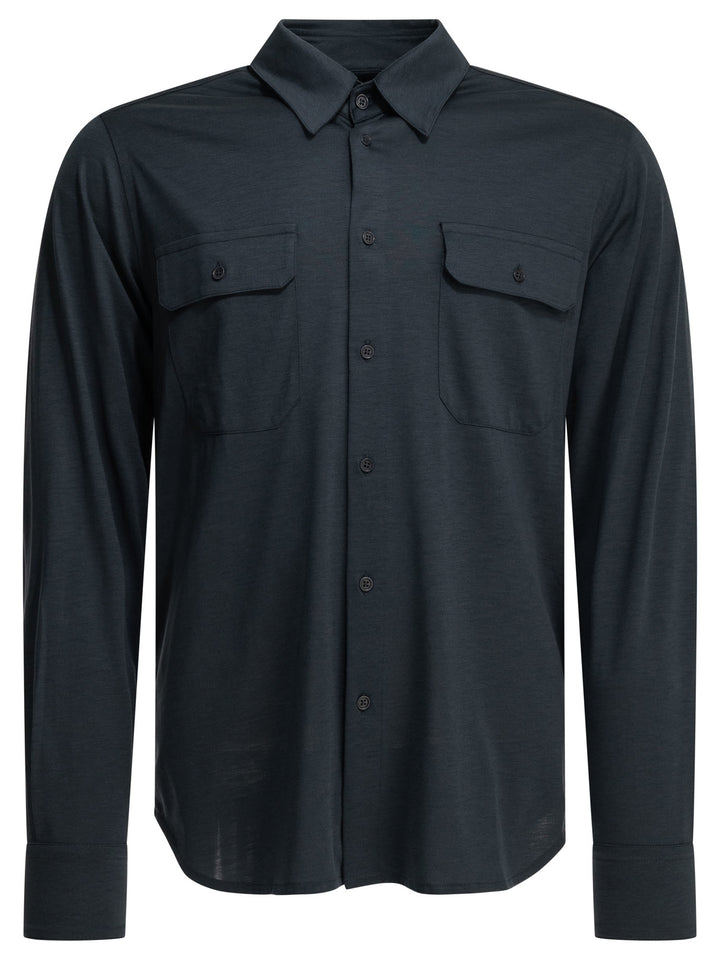 Tom Ford Military Shirts - Blu | efe4cfe5113346ec10d5e2463e055857c79edf57