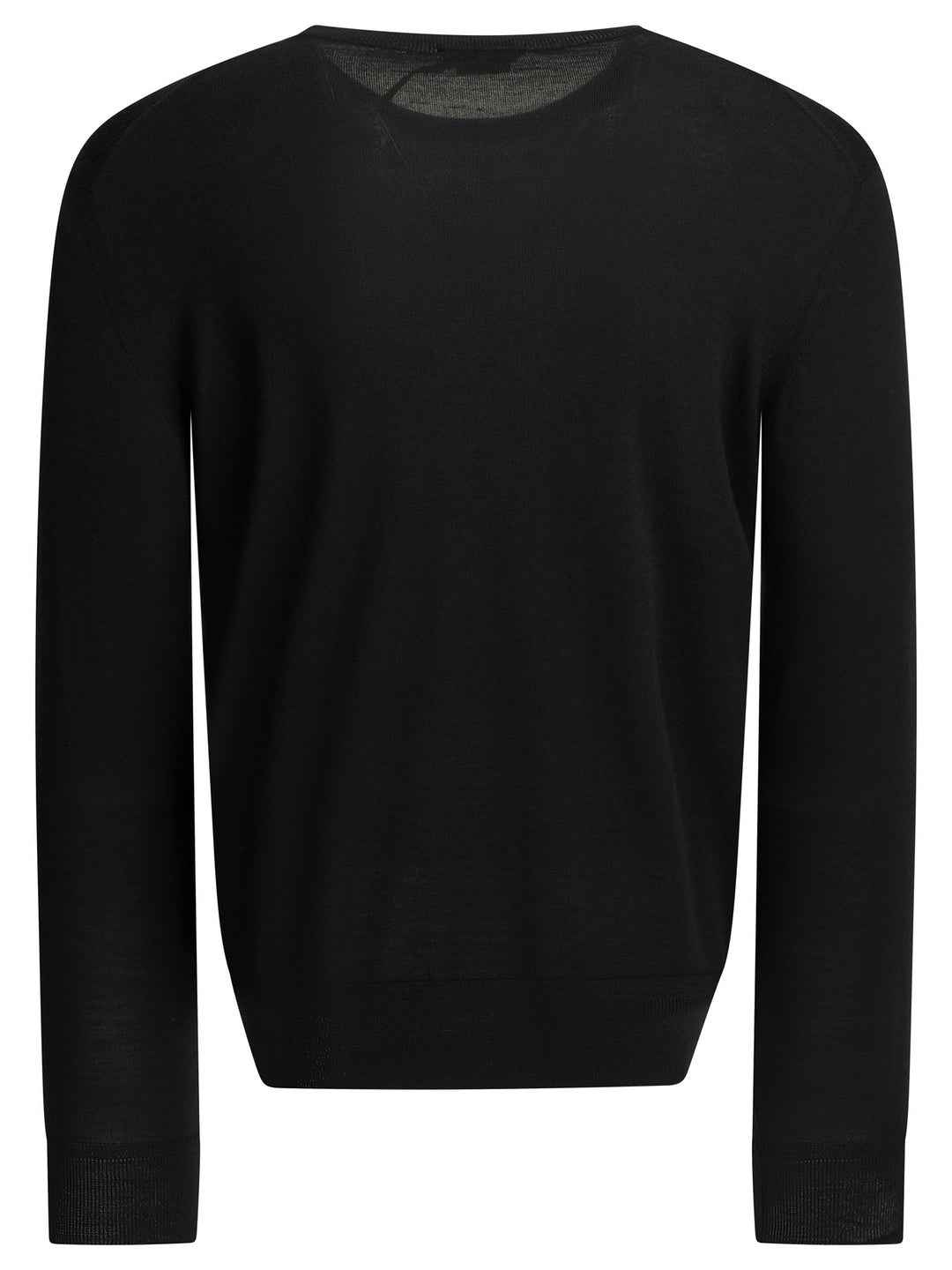 Tom Ford Wool Crew Neck Sweater Knitwear - Nero | 566d39e54d19c0c27059df743cc1cd4cf3604104