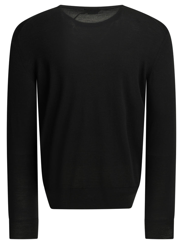 Tom Ford Wool Crew Neck Sweater Knitwear - Nero | 566d39e54d19c0c27059df743cc1cd4cf3604104