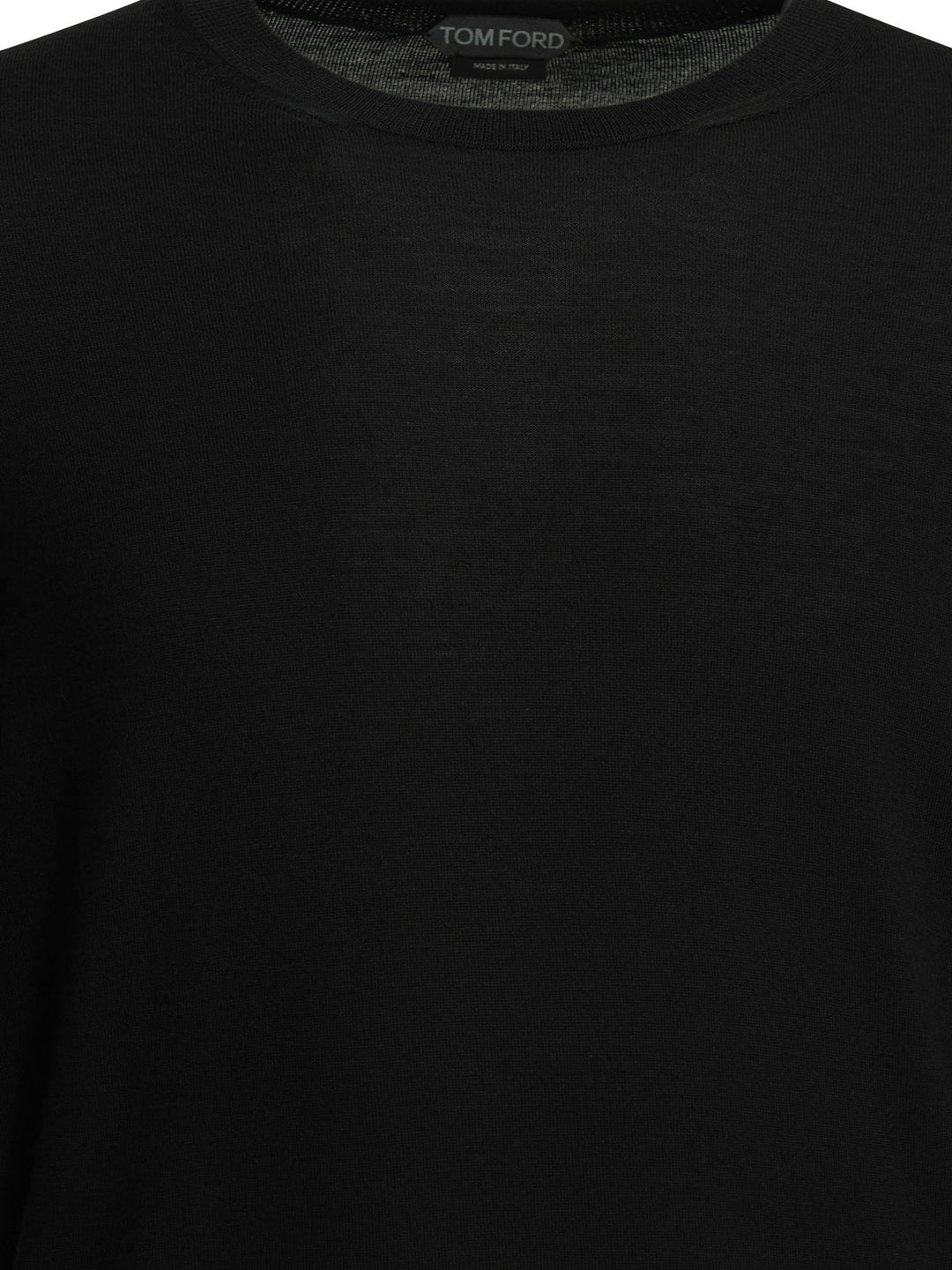 Tom Ford Wool Crew Neck Sweater Knitwear - Nero | e635fcc896433a072b2c6aa3d051c79ed501c21d