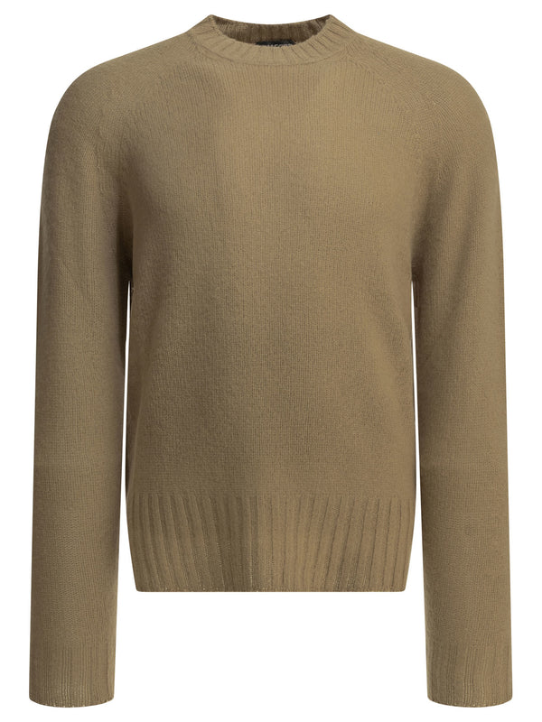 Cashmere Crewneck Sweater Knitwear Marrone