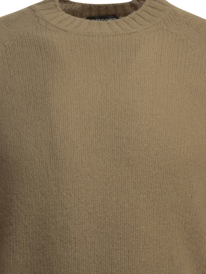 Tom Ford Cashmere Crewneck Sweater Knitwear - Marrone | 7c8add1d88a92aea9adc41a01c041054de144f27