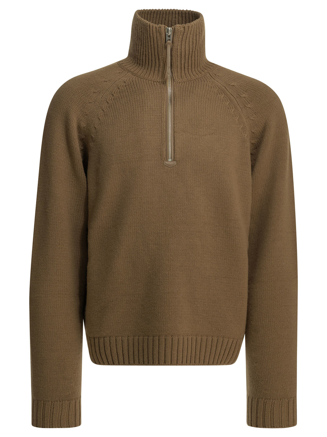 Tom Ford Cashmere Wool Blend Half-Zip Sweater Knitwear - Marrone | b91a306db7aa769cb845471ce232b9dbdb5323b2