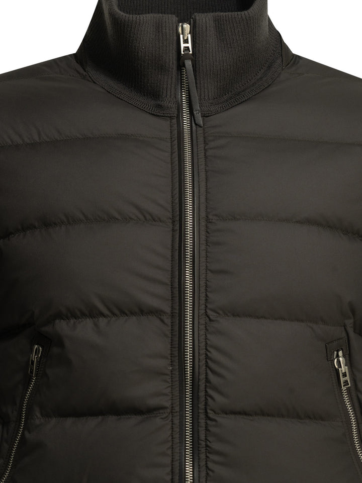 Tom Ford Nylon And Wool Short Down Jacket Jackets and Coats - Grey | f2f643f385a1a0d8fa79e3e9bc51198de1b1d81c