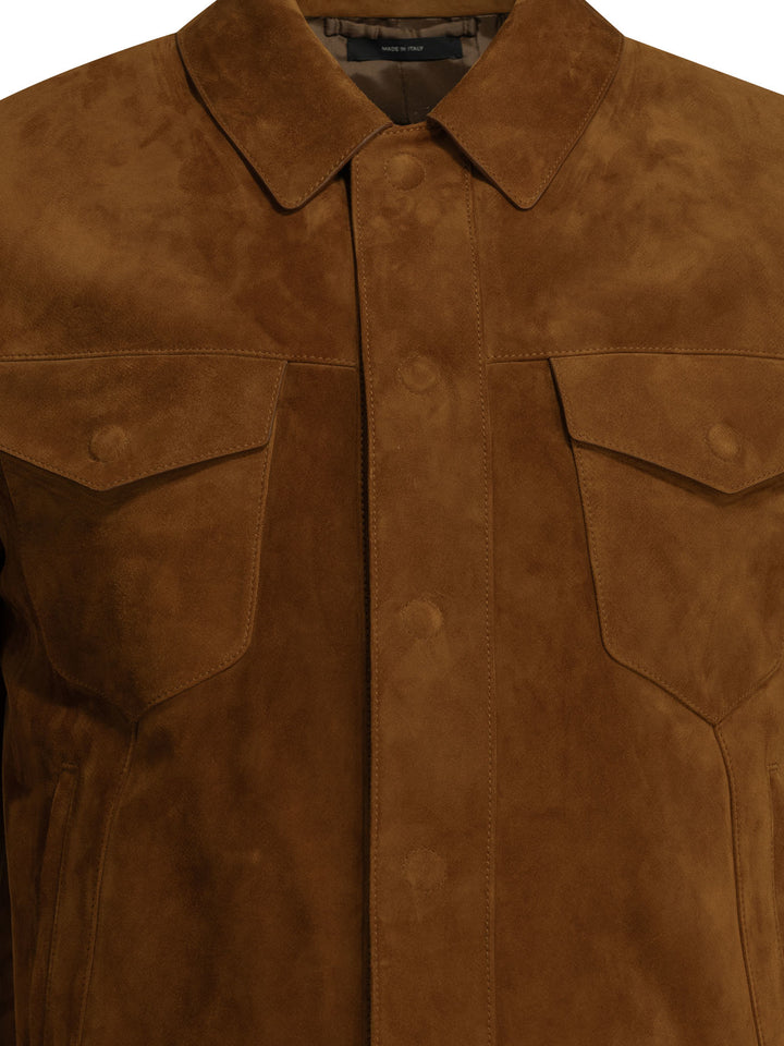 Tom Ford Suede Jacket Jackets and Coats - Marrone | 68f121220ace6dc55e570e2b5d072e1b013313b6