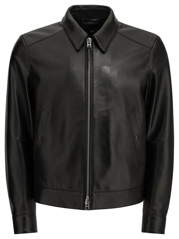 Leather Jacket Jackets And Coats Nero