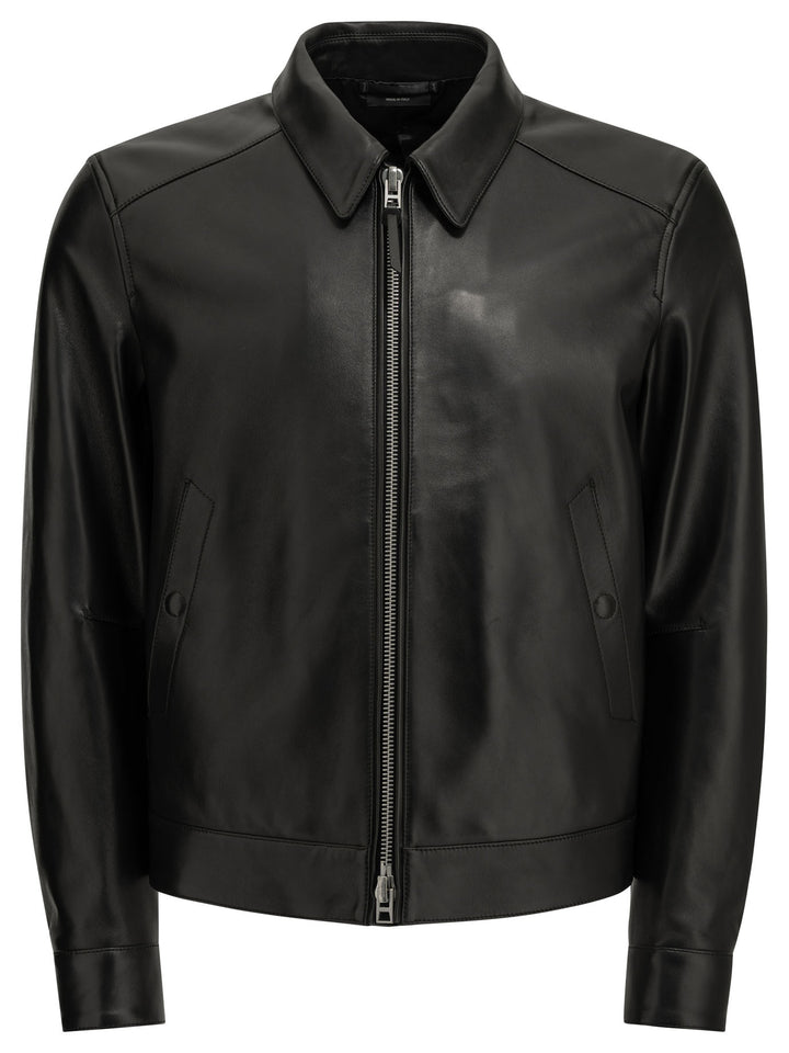 Tom Ford Leather Jacket Jackets and Coats - Nero | 8febdb633afc98c3641c3399f3290b10682ef53b