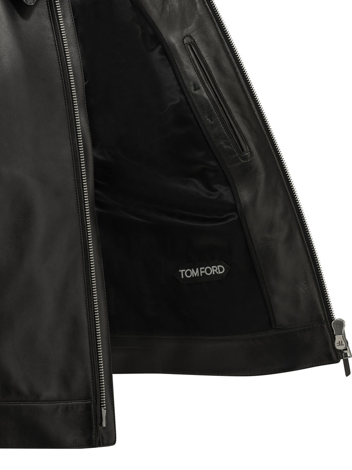 Tom Ford Leather Jacket Jackets and Coats - Nero | 3193fef5dabb4ca7d5a9d571c63077372195b866