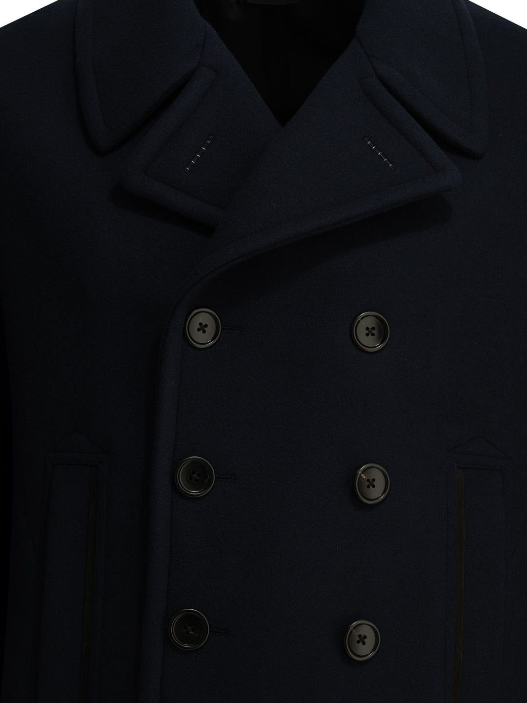 Tom Ford Short Wool Felt Coat Jackets and Coats - Blu | 6518ccf04ed835d3b68be487acdf483f909f33f8