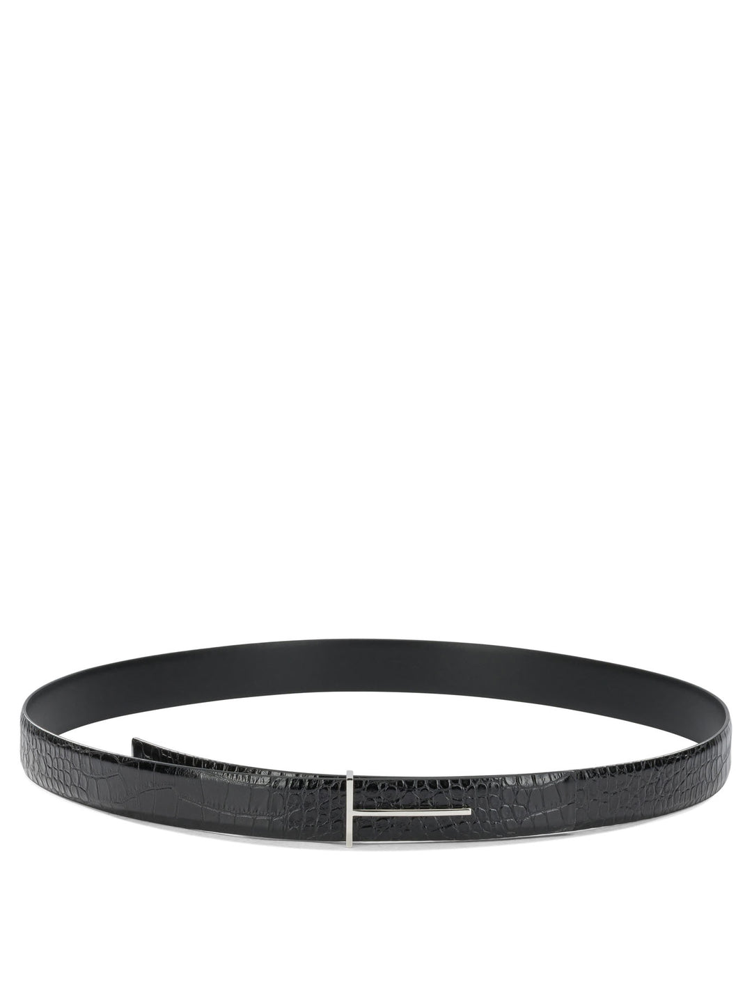 Tom Ford T Line Cinture - Nero | bad19cfbe863fb85e4232d79d5c6fb23e0b84106