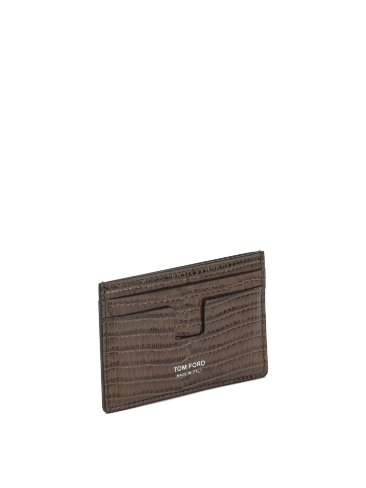 Tom Ford Tejus T Line Wallets & Card holders - Marrone | d1eb0eb9cc9efc018839b39267dd57f2265fb62a