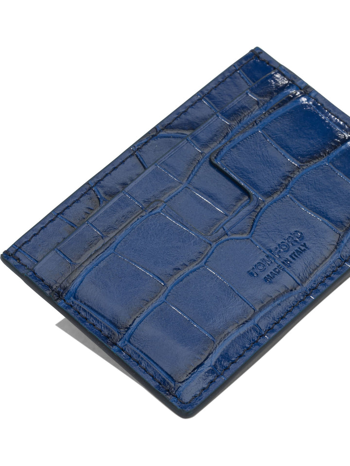 Tom Ford Tejus T Line Wallets & Card holders - Blu | fb8dcc46723b57e13dad364acc15427c8179ed94