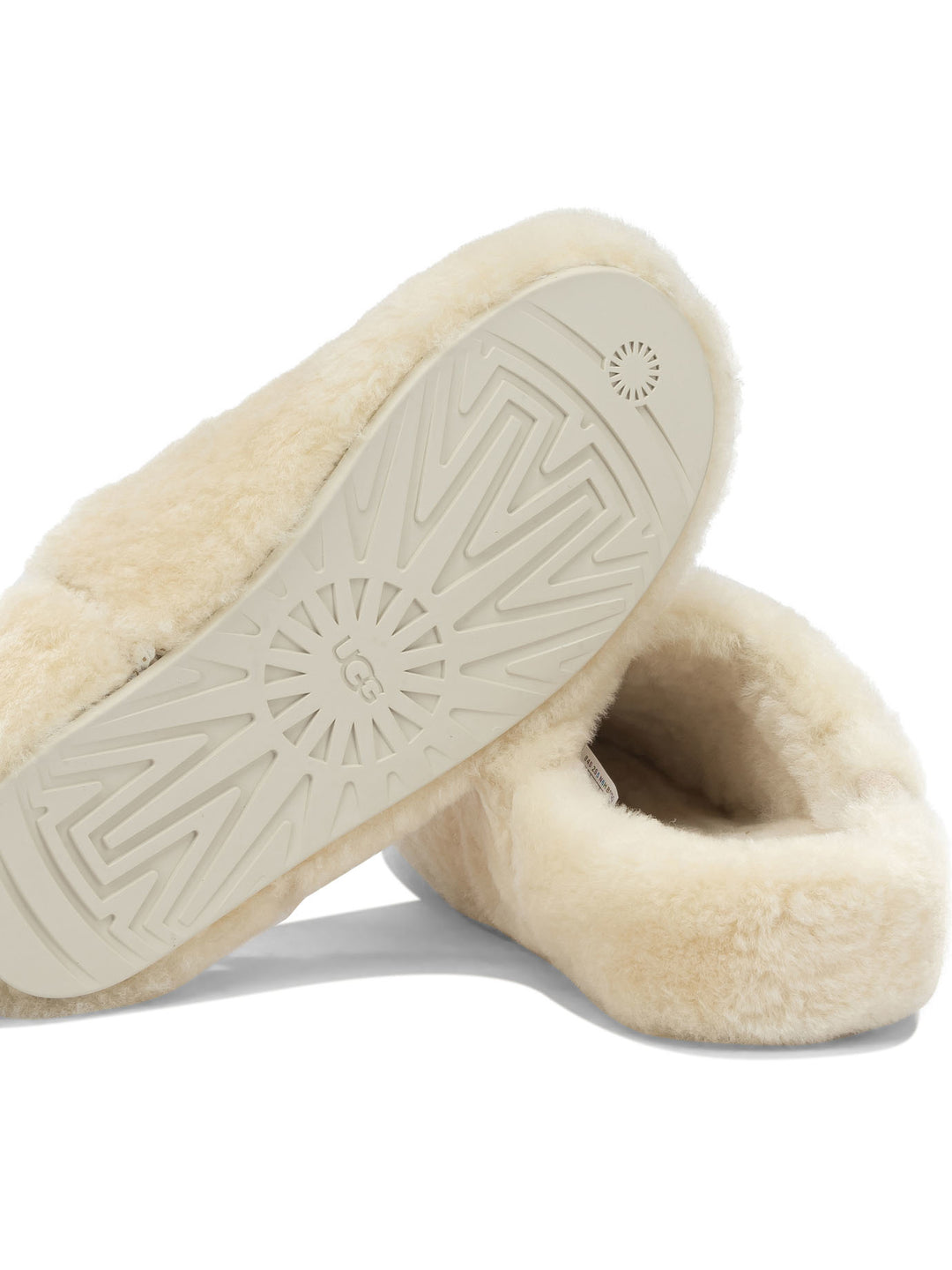 Ugg Elea Fluffed Loafers & Slippers - Bianco | 4ff9e60ec79b6e1743d6d0b7444ba5ee43364074