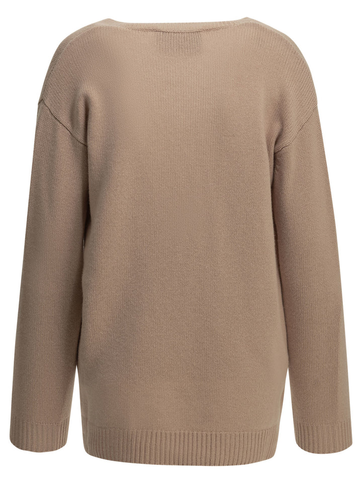 Valentino V-Neck Cashmere Sweater Knitwear - Rosa | fc20784cc9db68b0140a41a88ce7cfc6a57a4183