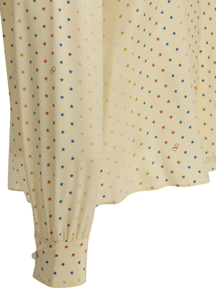 Valentino Starry Shirts - Beige | 17144287163704e0e652b1a0c6b5201f8caf6476