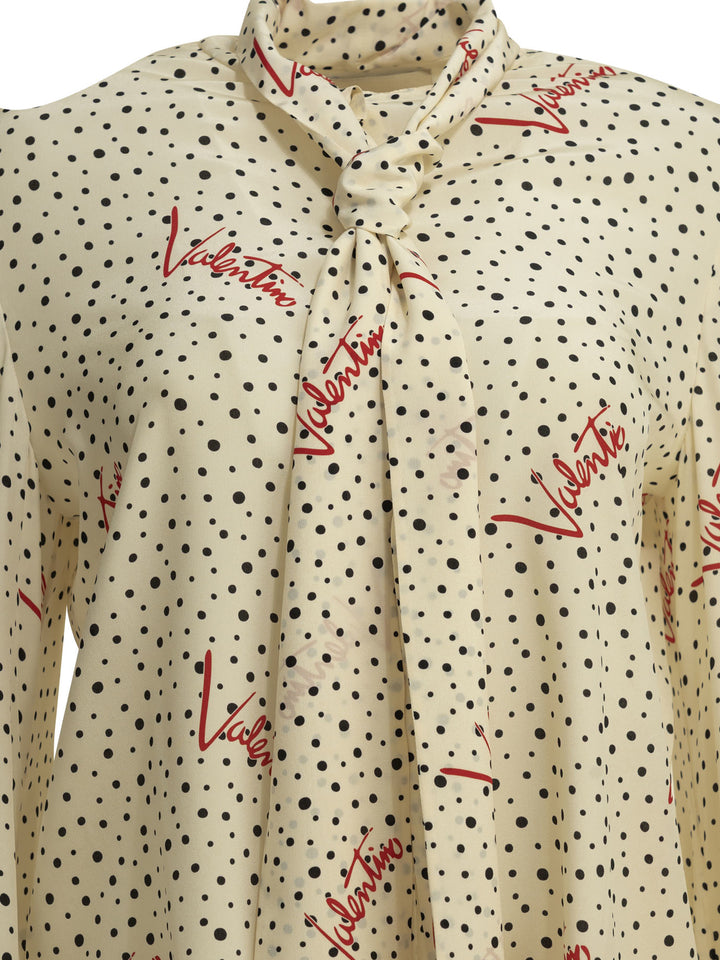 Valentino Plus De Pois Shirts - Bianco | 7159e96aadc950ab27e7c357bc85a56d41f1898c