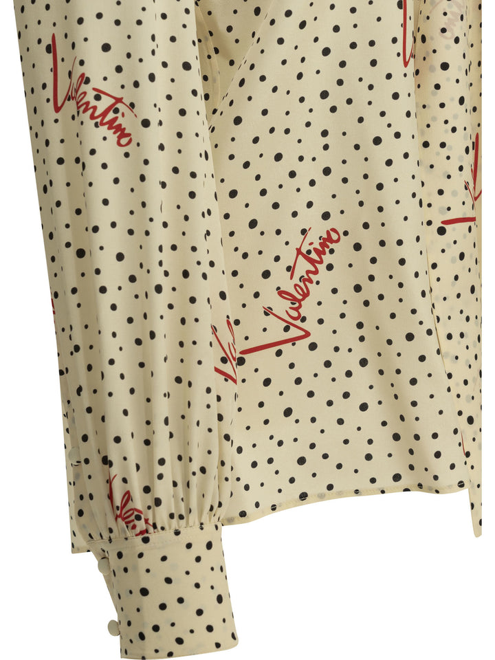 Valentino Plus De Pois Shirts - Bianco | 7937d712e50a68d1f7b5caef6425753cd5f9da25