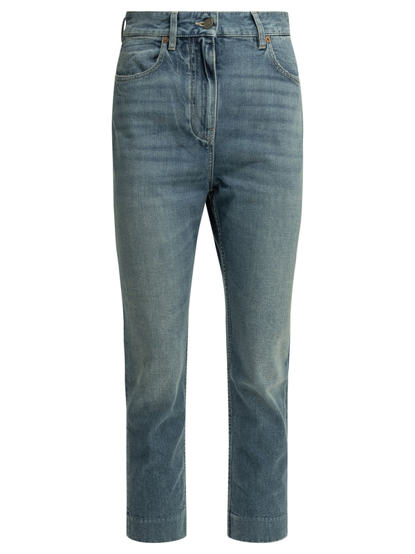 Straight-Leg Jeans Light Blue