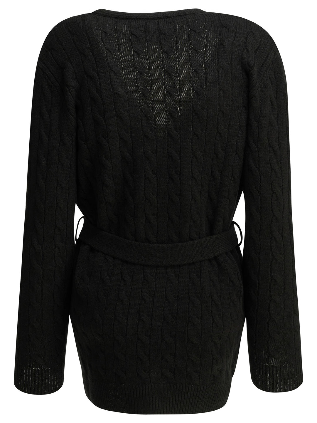 Valentino Cashmere Cable-Knit Cardigan Knitwear - Nero | e77e30dfb2abe1ff2cd567de3e77eb0bea8a00c0
