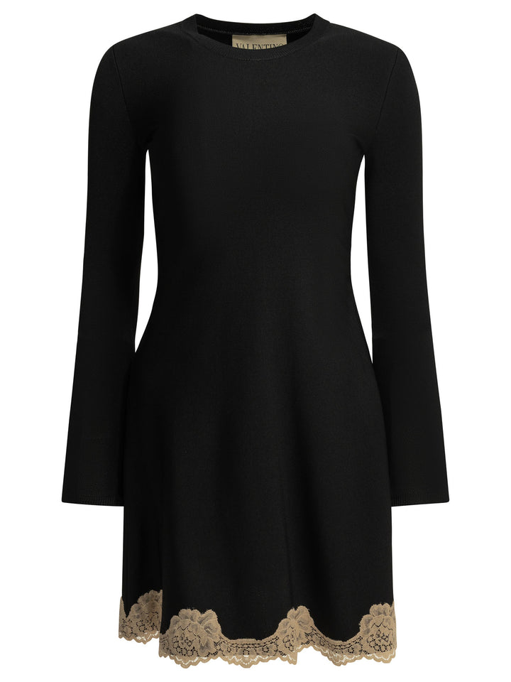 Valentino Short Flared Dress Abiti - Nero | 1d86cf017a00b4e575d3fc32894acbfcef939529