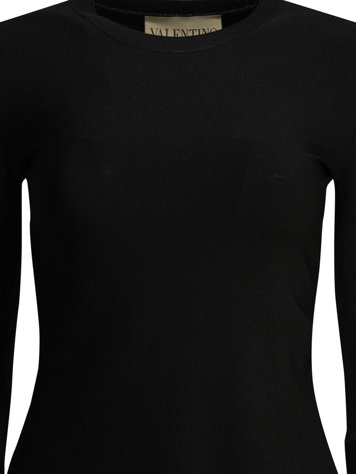 Valentino Short Flared Dress Abiti - Nero | d2d2fd148df0c95b0e5d913548987ebe53dc0f7d