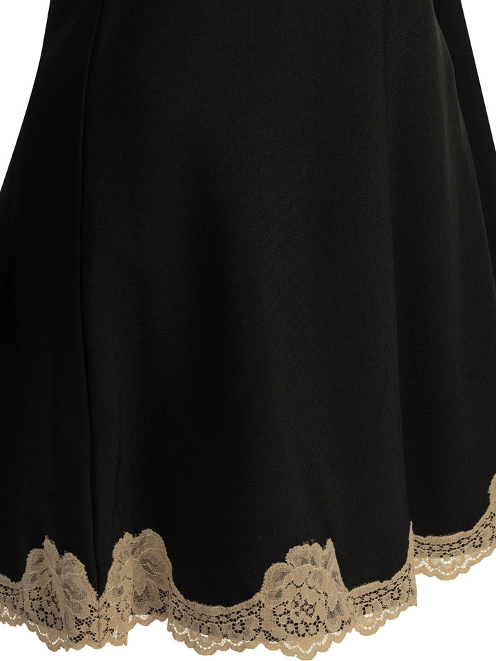 Valentino Short Flared Dress Abiti - Nero | 848490b7b413bda761cadd612c069684f4a42cc9