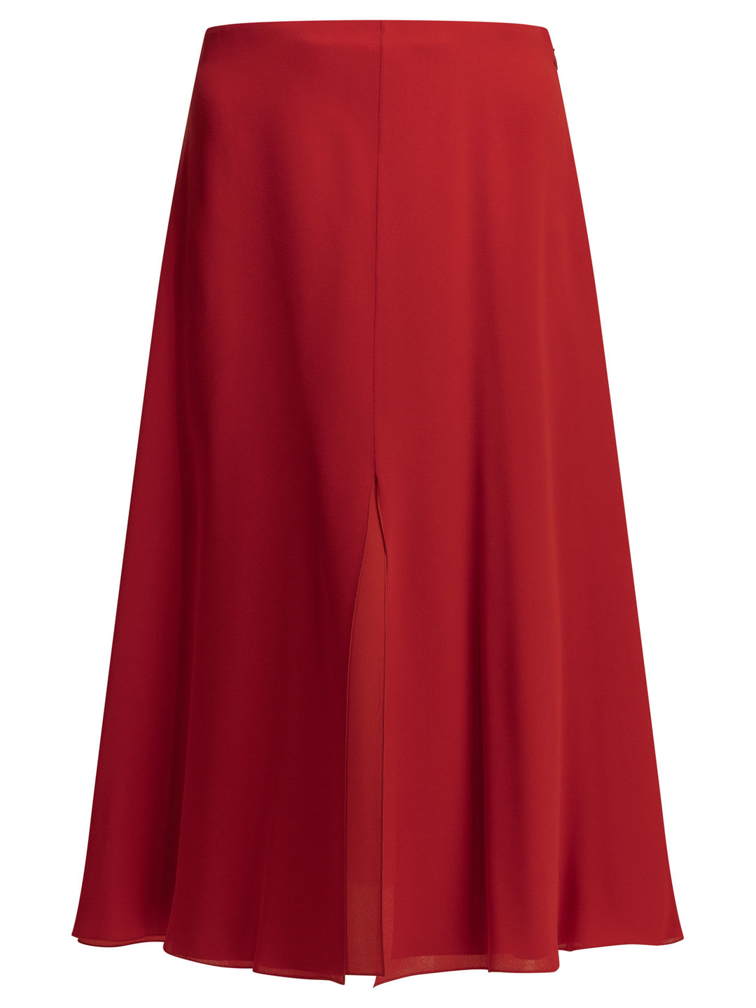 Valentino Flared Midi Skirt In Silk Gonne - Rosso | 5a370508bf24b8846a979e861e9852249e9d91b7
