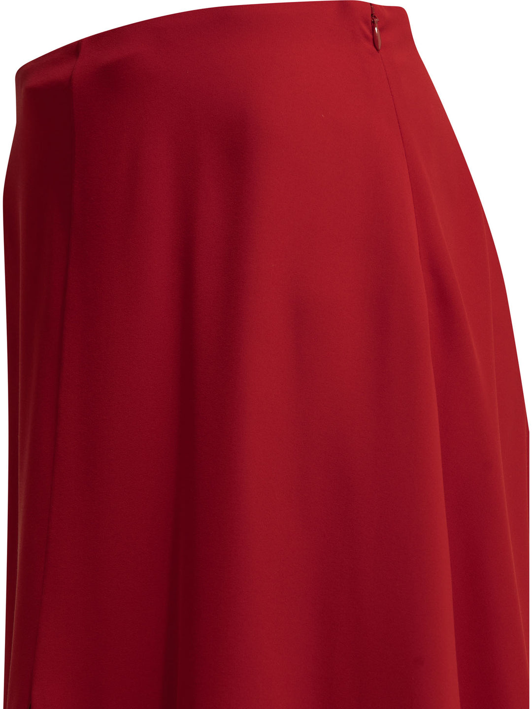 Valentino Flared Midi Skirt In Silk Gonne - Rosso | b2236d86a17de6224f5add1cccd739cf94f70c60