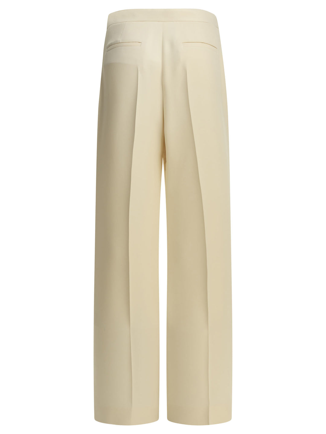 Valentino Silk Tailored Pants Trousers - Bianco | 7d3cd1675e18ee3f12c8aea3697c7928895c4893