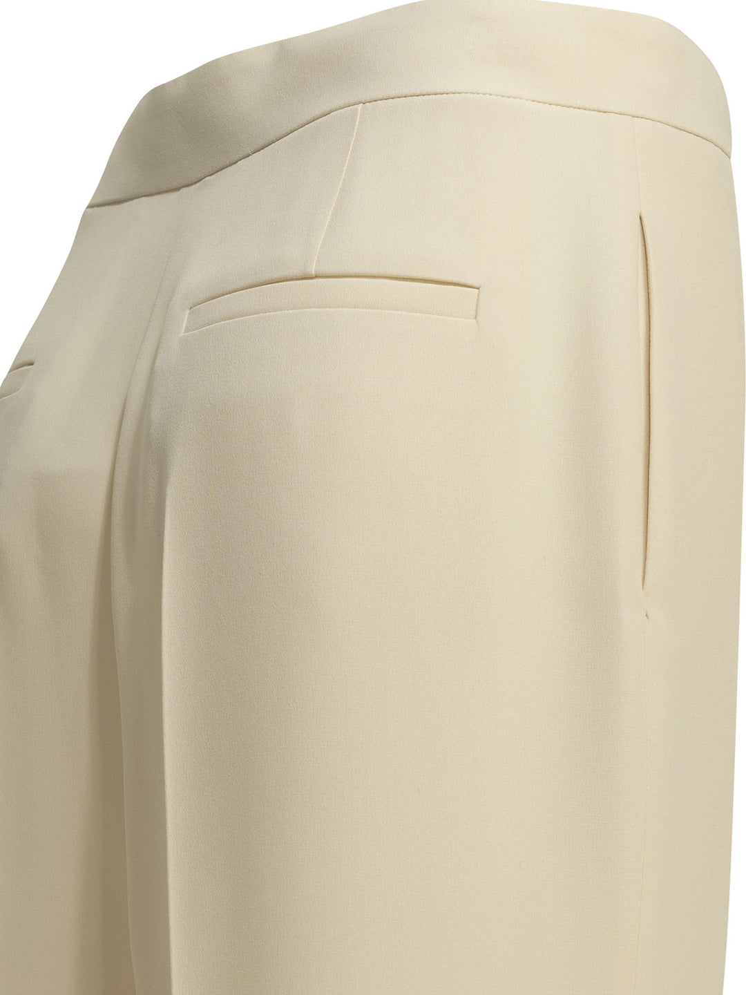 Valentino Silk Tailored Pants Trousers - Bianco | be19f37a7e83d0920bb2bfe41e6fe740eddbec5d