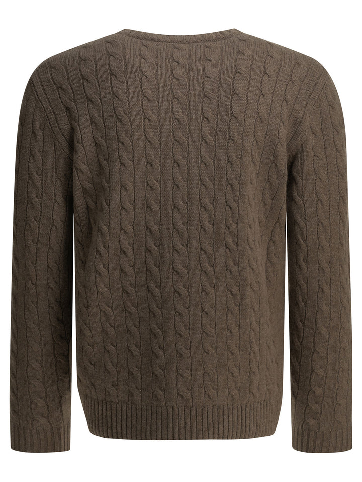 Valentino Vlogo Knitwear - Marrone | 37f9fa580d1e7c2d6312f1c89176cdd5c367197d
