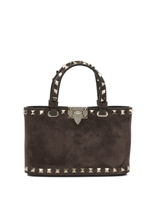 Rockstud Borse a Mano Marrone