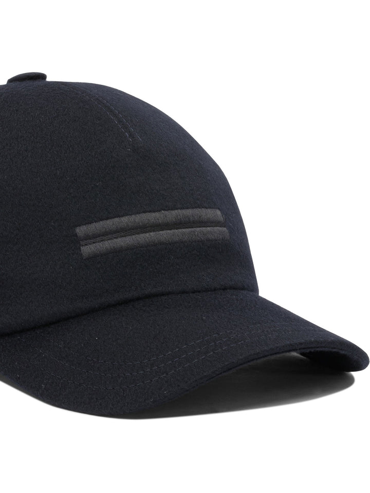 Zegna Cashmere Baseball Cap Cappelli - Blu | 9a6e4882884bad05205e7ed71592c7059c741dd3