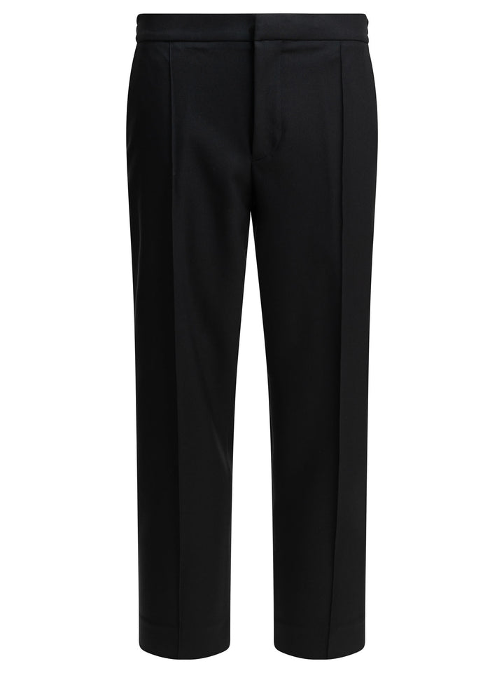 Zegna Tailored Wool Pants Trousers - Blu | 8baca559f753ef7057c582137db75476acdfb838