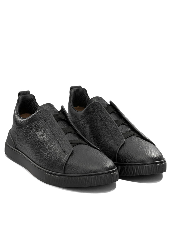 Zegna Triple Stitch™ Sneakers & Slip-On - Nero | 378a3e8900c48e352ea6f354318559fe8ccb8a73