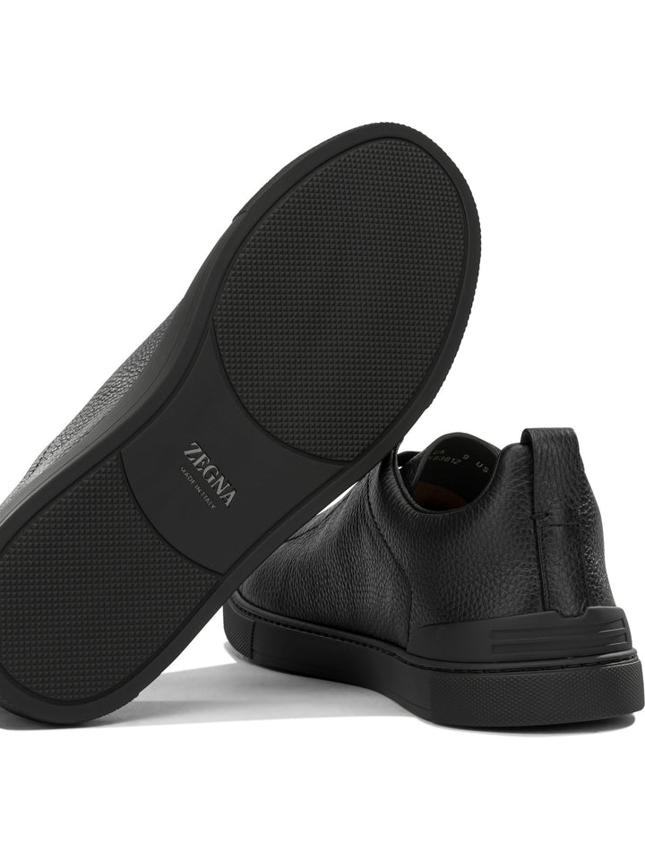 Zegna Triple Stitch™ Sneakers & Slip-On - Nero | 21b08313dcf1c1eab94530a44b02efd98aab2ed9