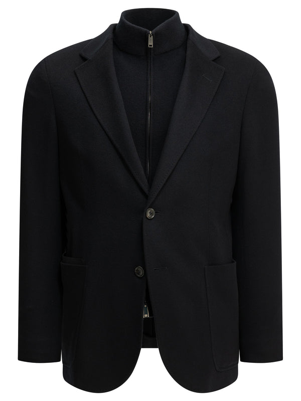 Cashmere Blazer Jackets And Coats Blu
