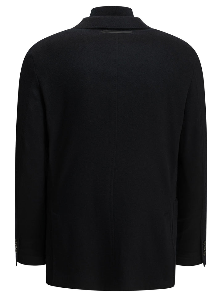 Zegna Cashmere Blazer Jackets and Coats - Blu | d6e058d353d8ee5bed702c3371ec36c7638e2011