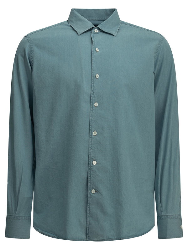 Casual Denim Shirt Shirts Light Blue