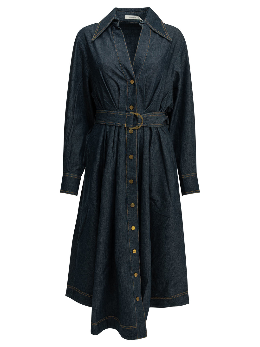 Zimmermann Midi Shirtdress Abiti - Blu | d6340bbc734961ea23272874e88790fd5a16ea5d